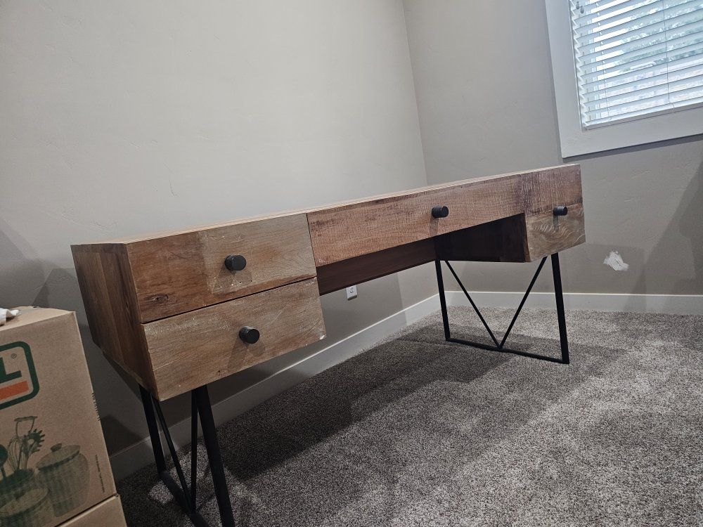 Atwood Rustic Industrial Desk