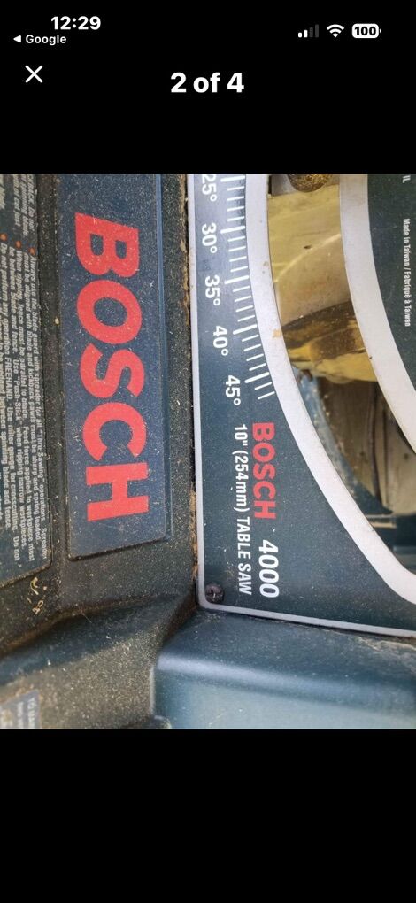 Bosch Extension Table Saw Accesory