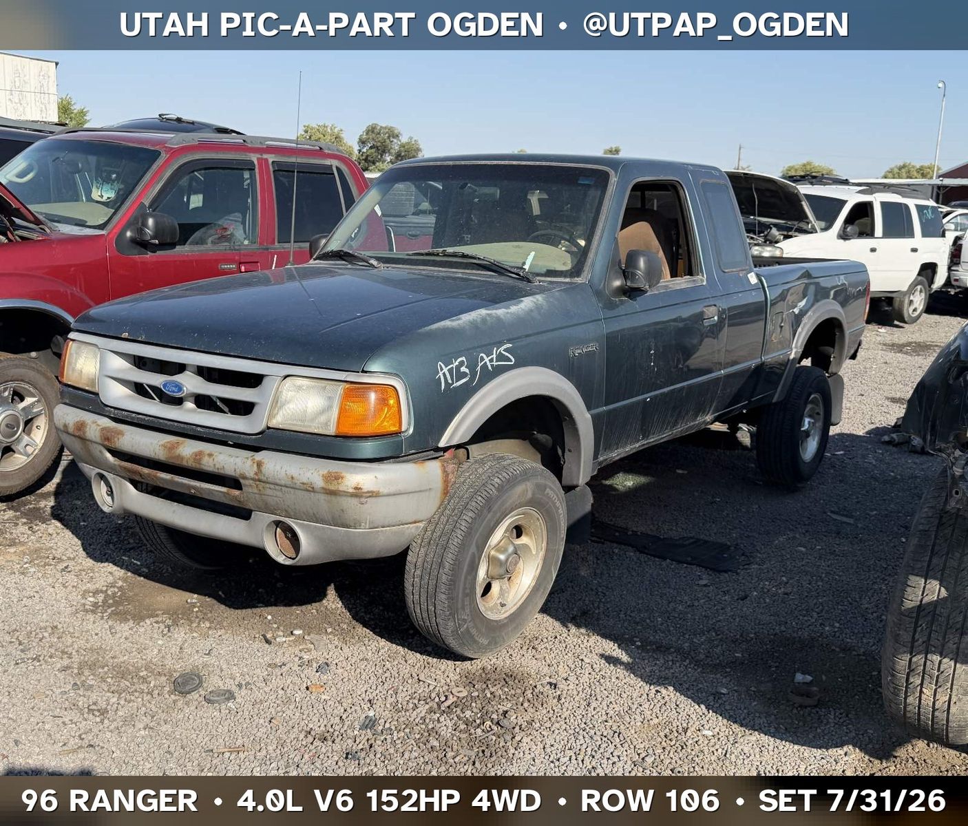 Just In! 1996 Ford Ranger Parts - UTPAP Ogden