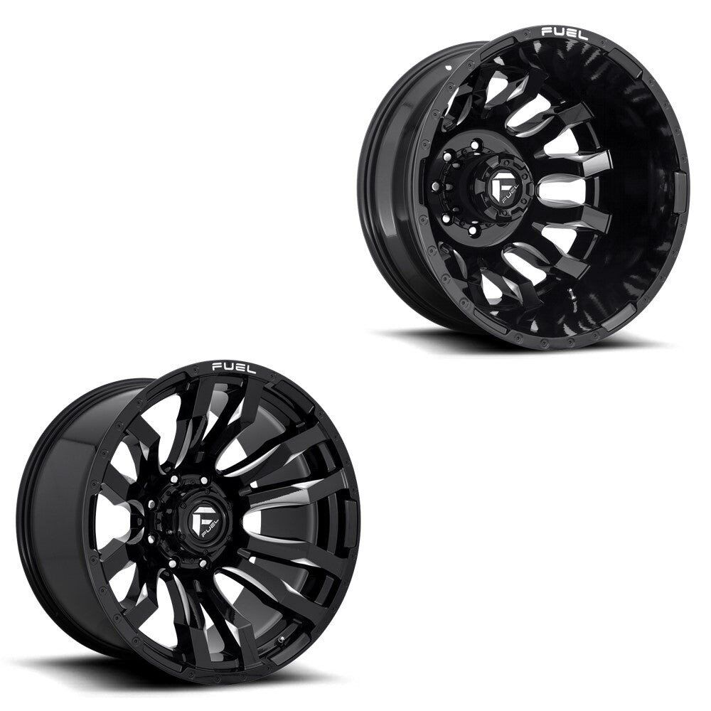 New Fuel Super Single Dually Rims 6 wheel set