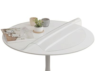 New Round Clear PVC Tablecloths Waterproof Round Table Protector Anti-hot Table mat Thickness 1.5mm