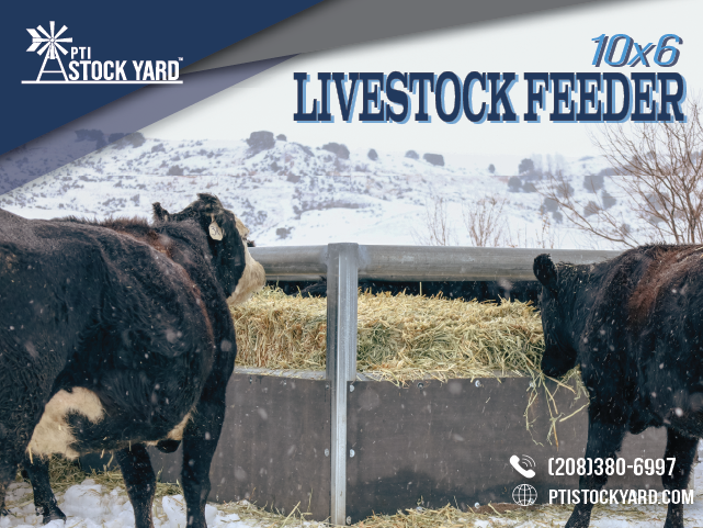 10x6 Livestock Feeder- with rubber belting