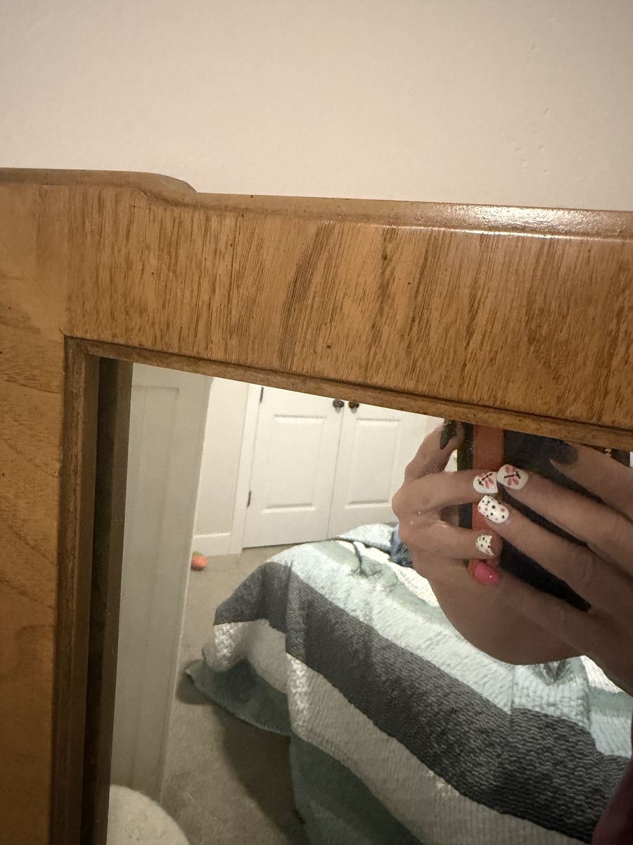 Gorgeous, Extra large mid-century, modern Mirror 33” x57”