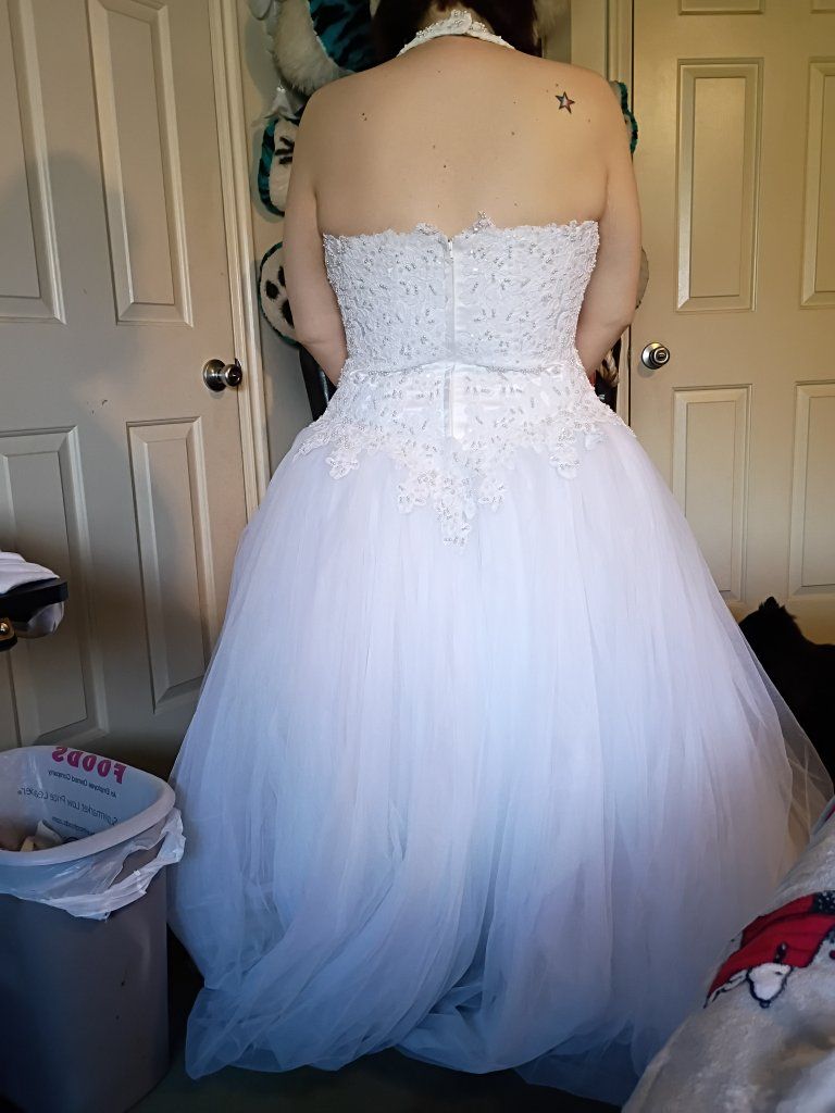 Strapless A-Line Wedding Dress with Rhinestone Sash and Ruched Bodice
