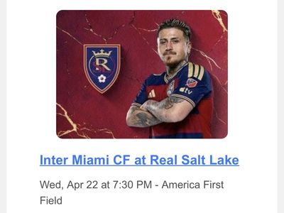 RSL vs. Inter Miami 4/22 game - 5 Tickets