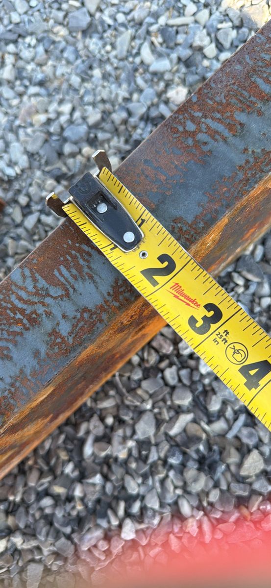 Steel C-Channel Beam Structural Metal Fabrication Scrap