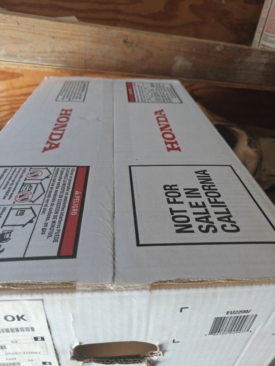 Honda generator eu2200i