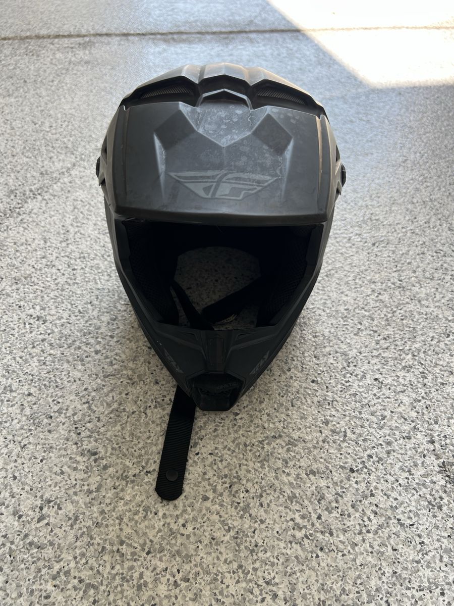 Fly Racing Kinetic Matte Black Motocross / Dirt Bike Helmet