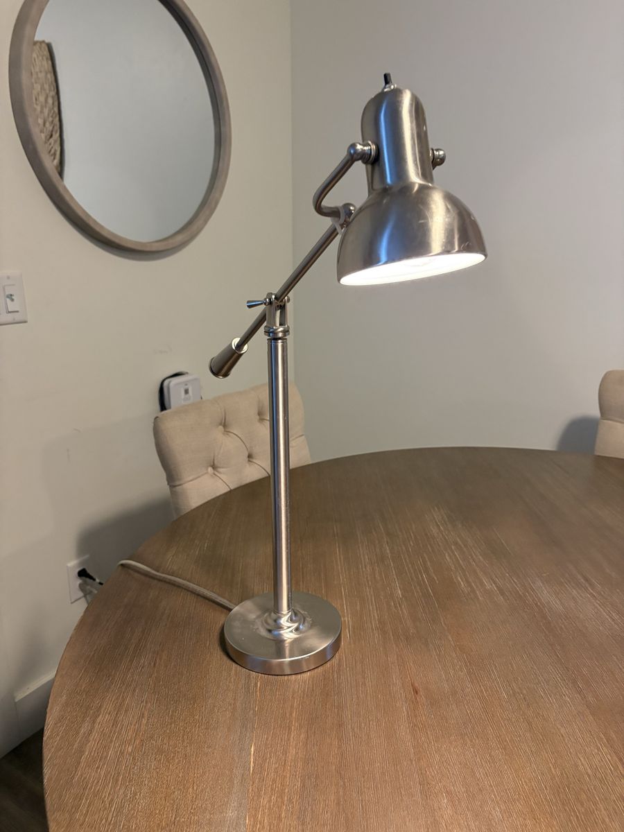 Adjustable Metal Desk Lamp - Swing Arm Light