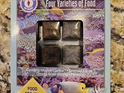 Frozen saltwater fish food