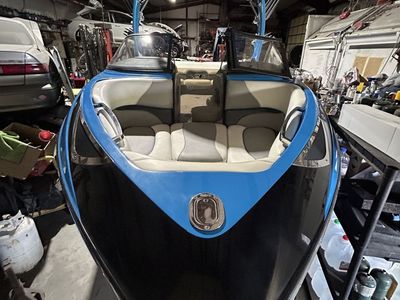 Malibu Wakesetter Boat - Blue/Black Wakeboard/Ski Boat with Tower