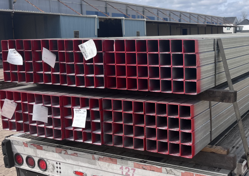 BEST TUBING DEAL OF THE YEAR! Galvanized Square Tubing 4 x 4 x .098 (13ga) wall x 28'6 - $85.22 each