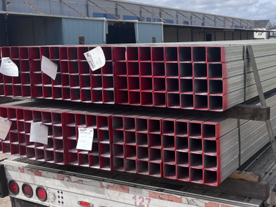 BEST TUBING DEAL OF THE YEAR! Galvanized Square Tubing 4 x 4 x .098 (13ga) wall x 28'6 - $85.22 each