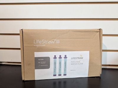 LifeStraw Personal Water Filter 3-Pack for Hiking Camping Emergency Preparedness