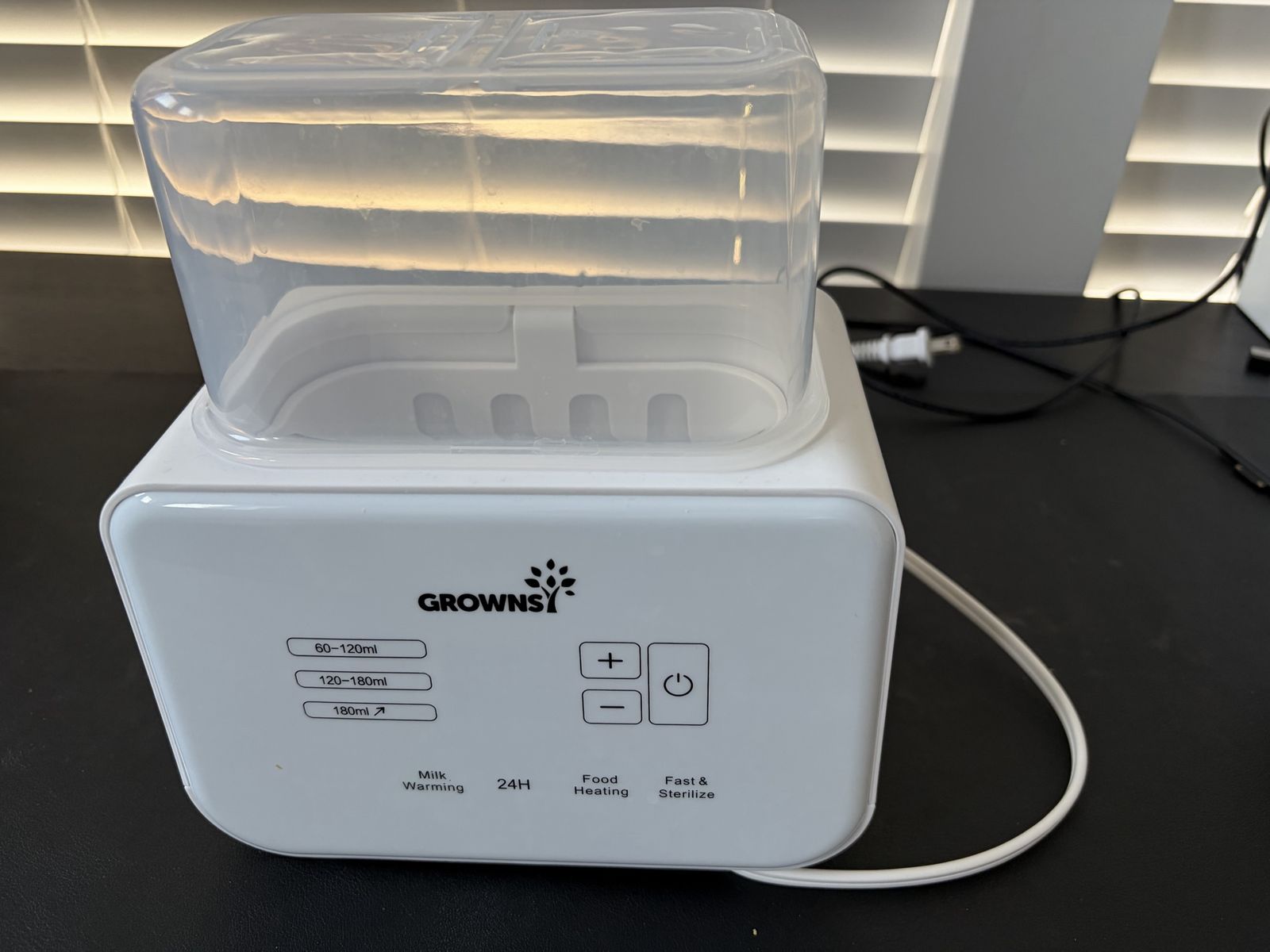 Grownsy 5-in-1 Baby Bottle Warmer & Sterilizer - Milk Warmer, Food Heating, Fast Sterilize
