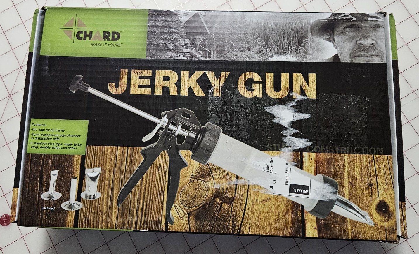 CHARD 9" jerky gun new in box
