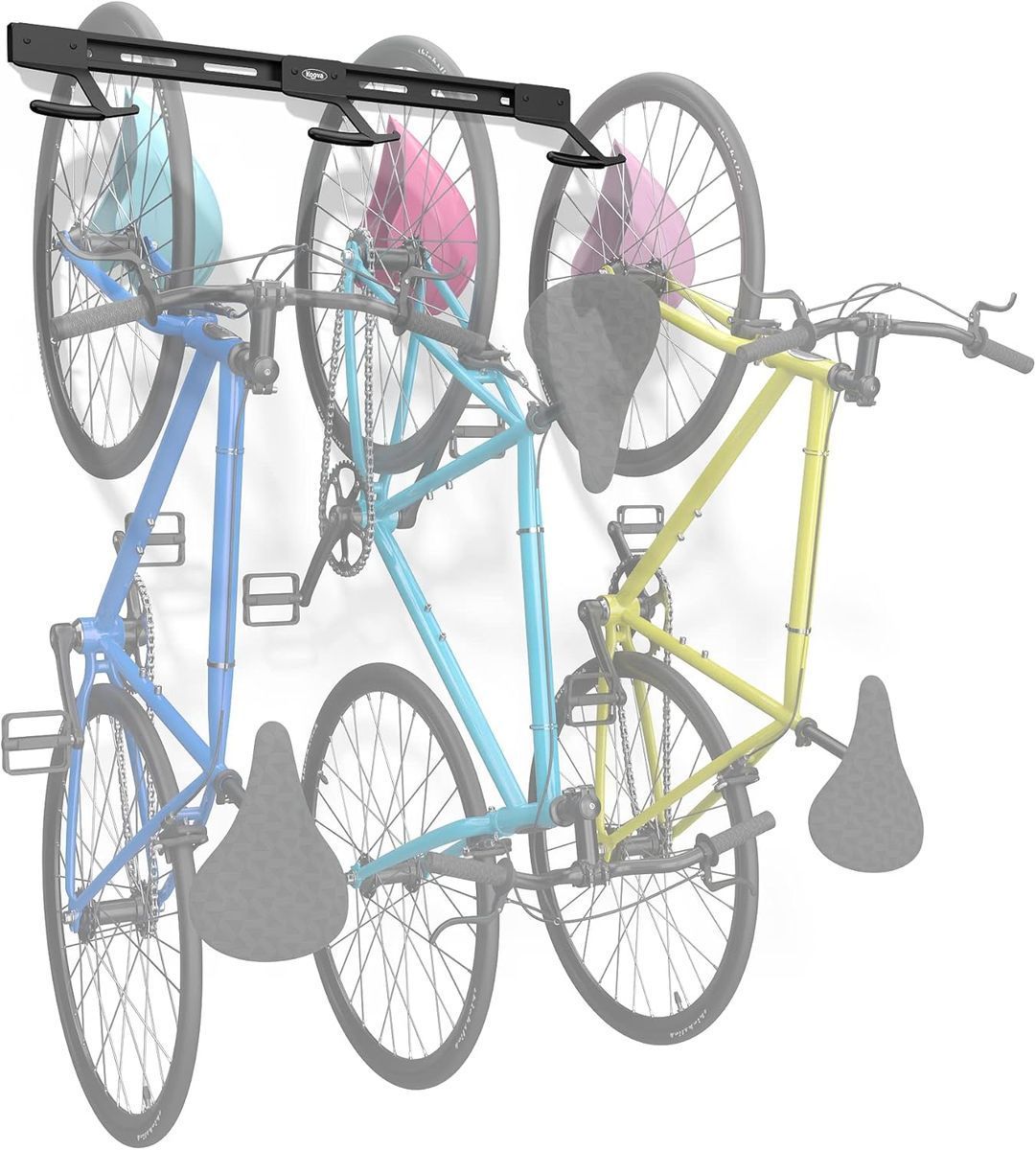 Wall Mount Bike Rack - 3 Bikes
