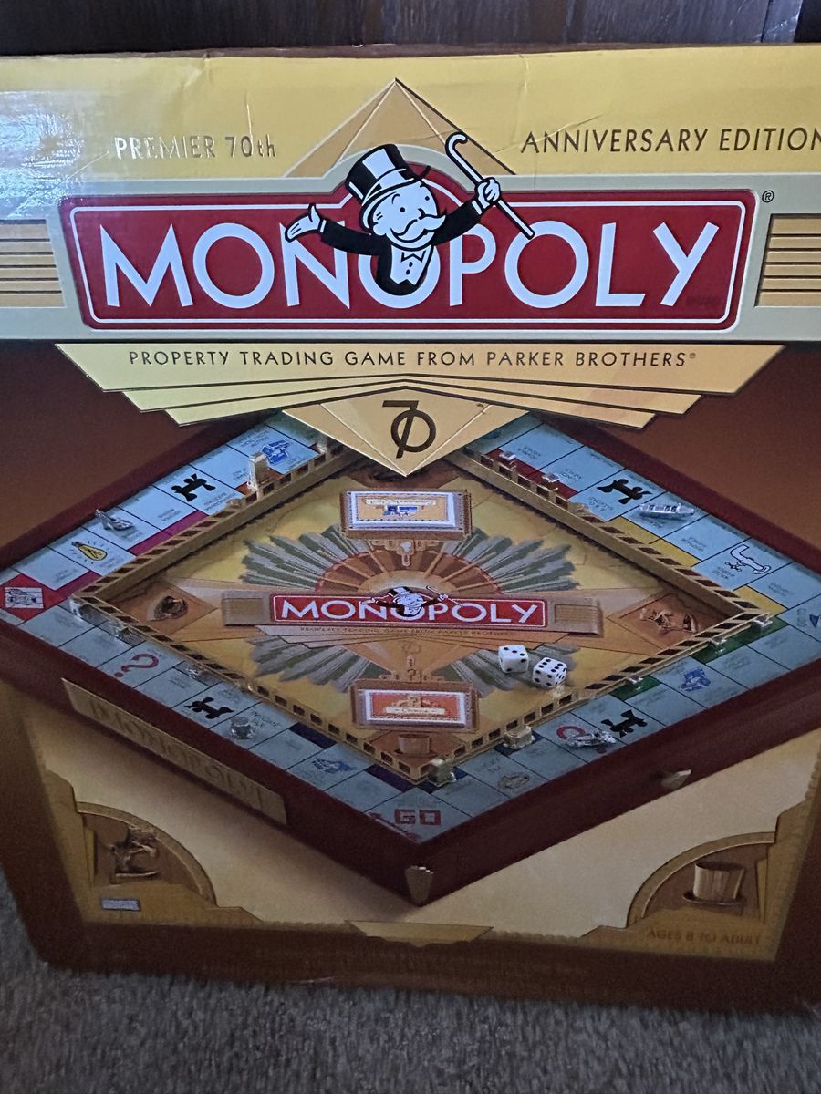 Monopoly Premier 70th Anniversary Edition Board Game Collector's Set