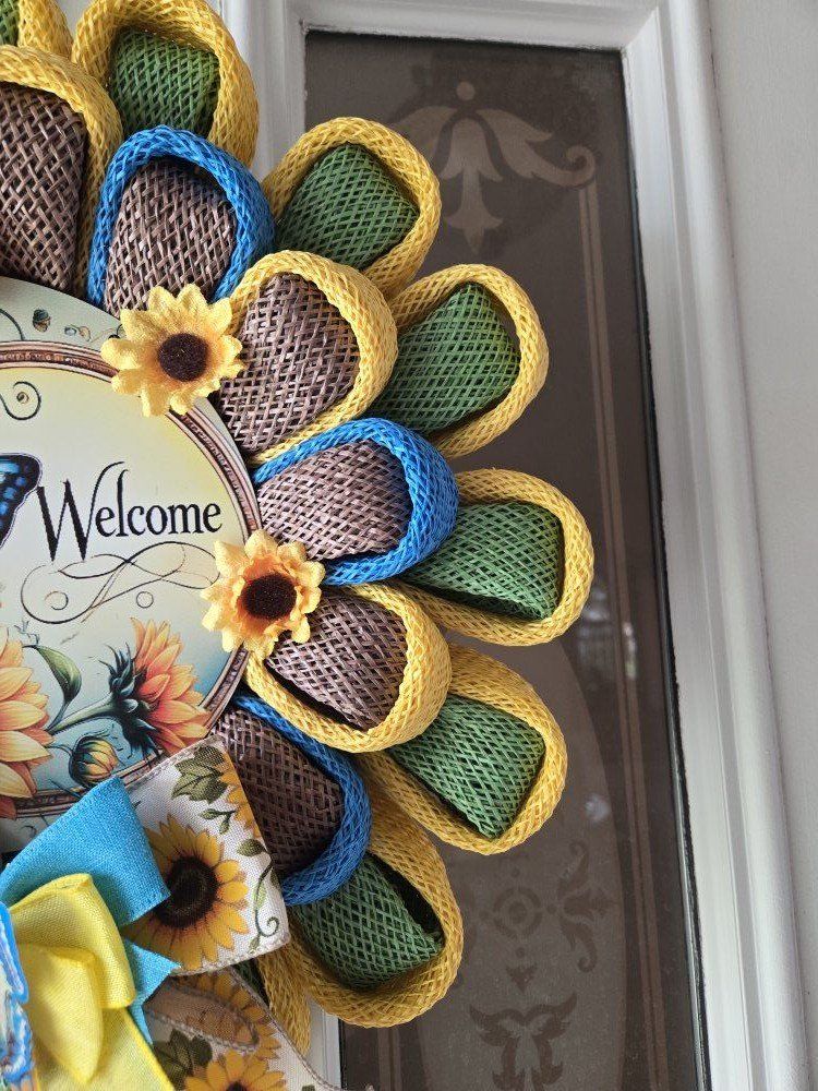Welcome flower wreath