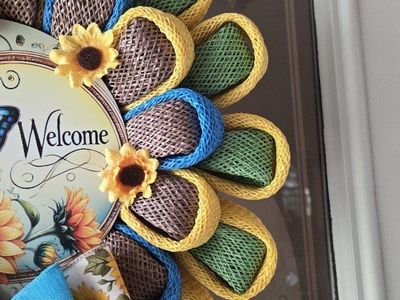 Welcome flower wreath