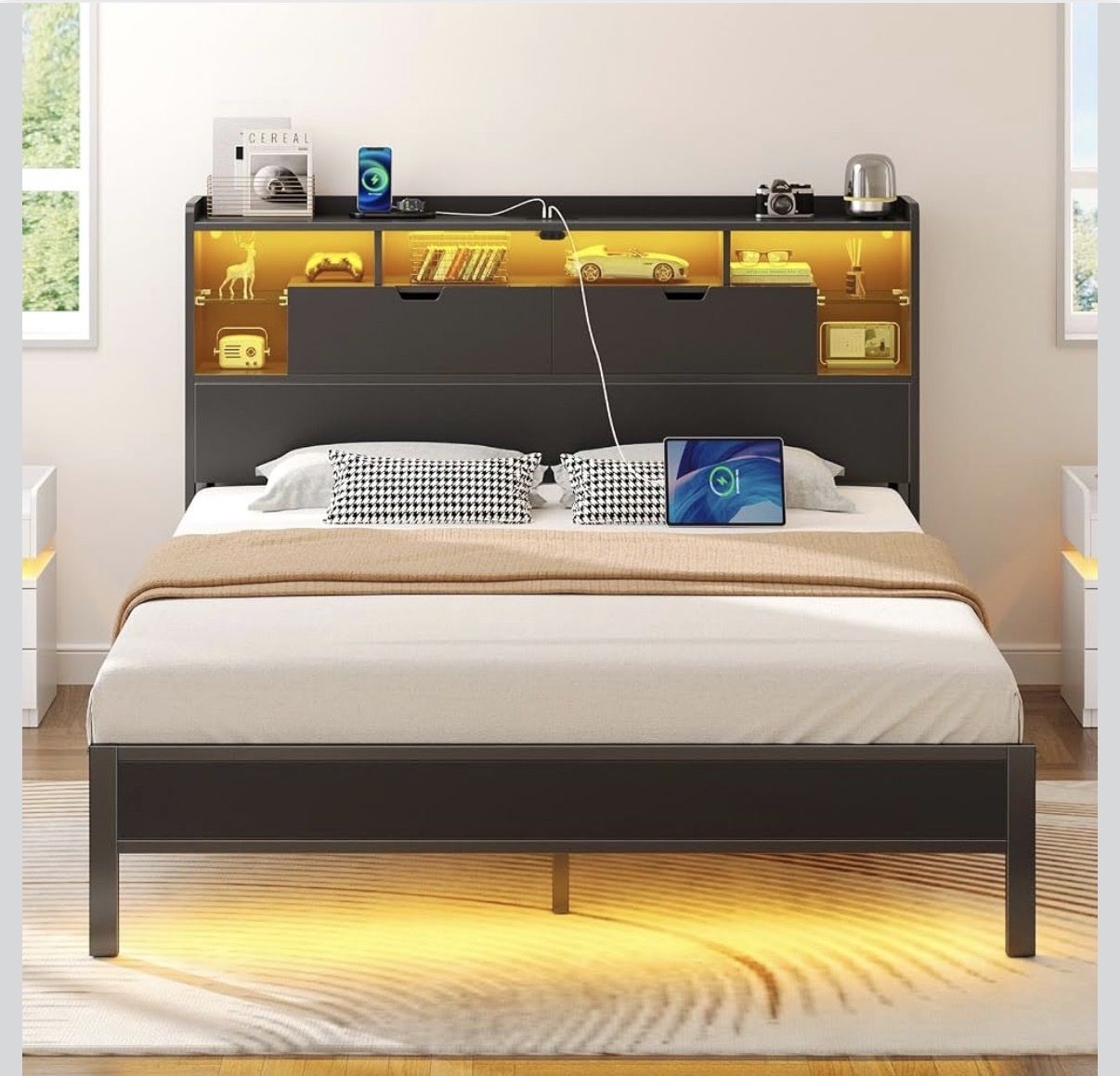 Brand New Queen Bed Frame with Headboard