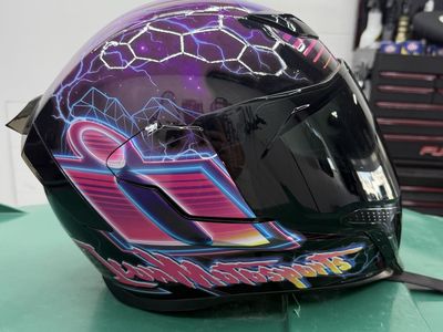icon airflite synthwave helmet Large