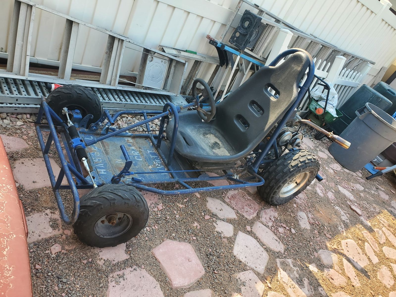 Used Blue Go Kart with OHV Engine - needs a belt and adjustment to the pedal.$350 OBO