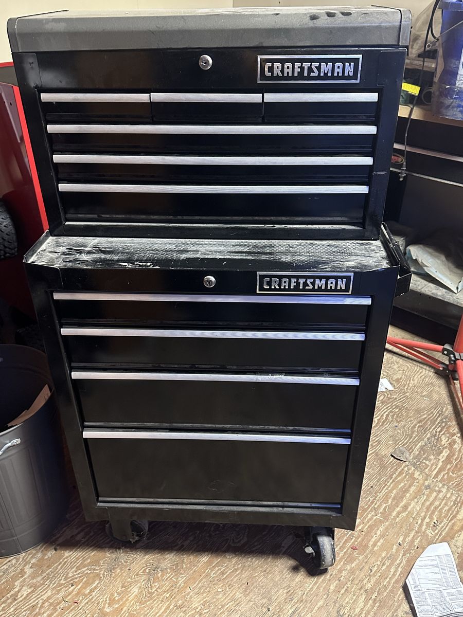 Craftsman Tool Box black and chrome