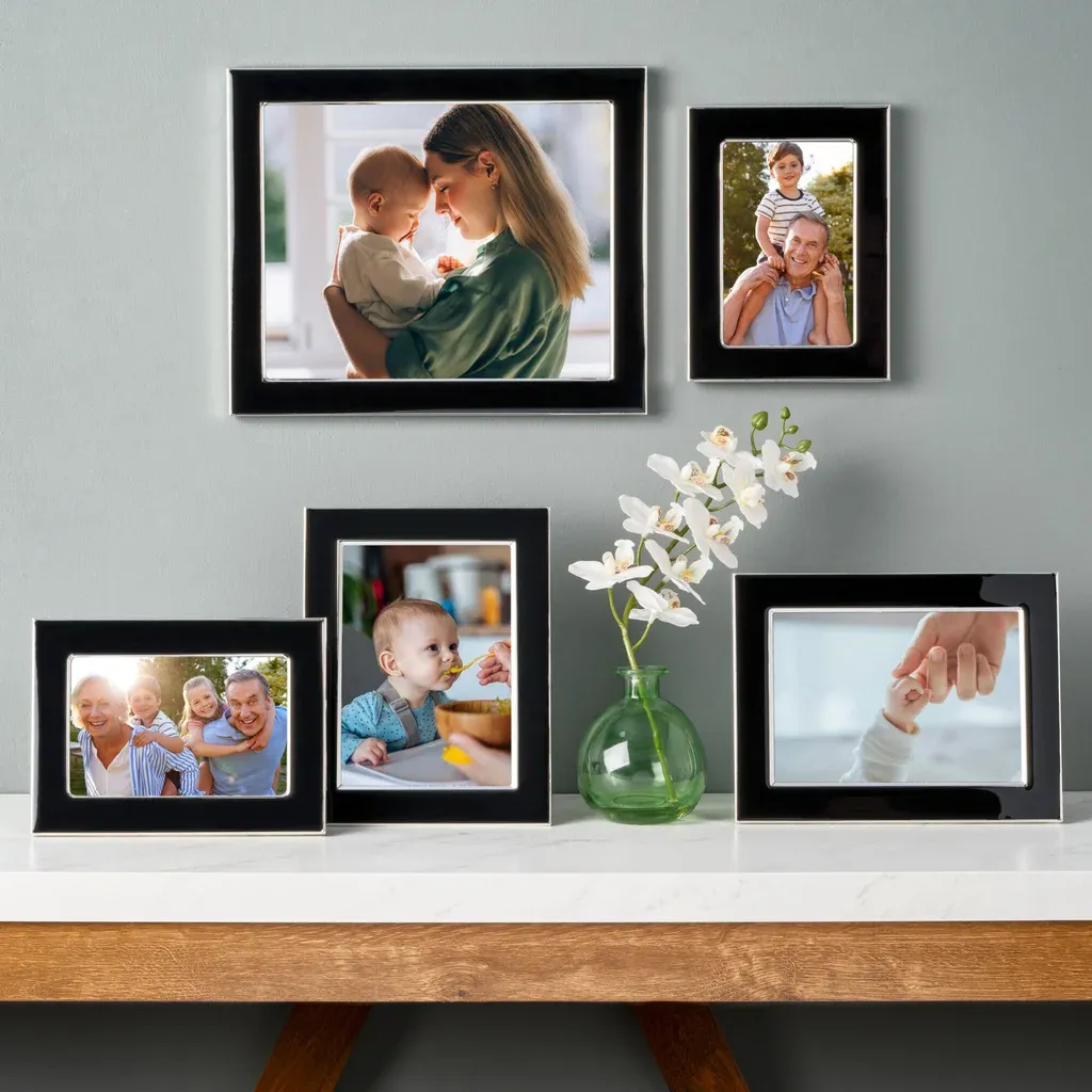Brand new Mikasa Enamel Picture Frames, Set of 5.