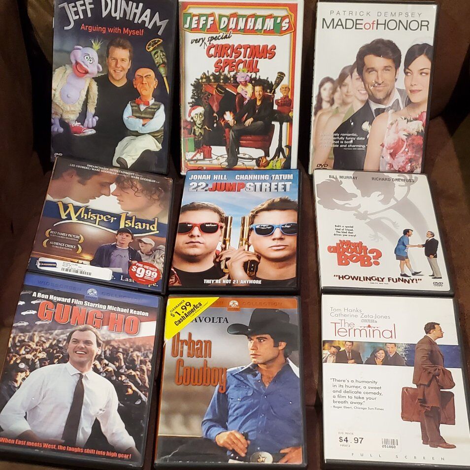 DVDs movies assorted