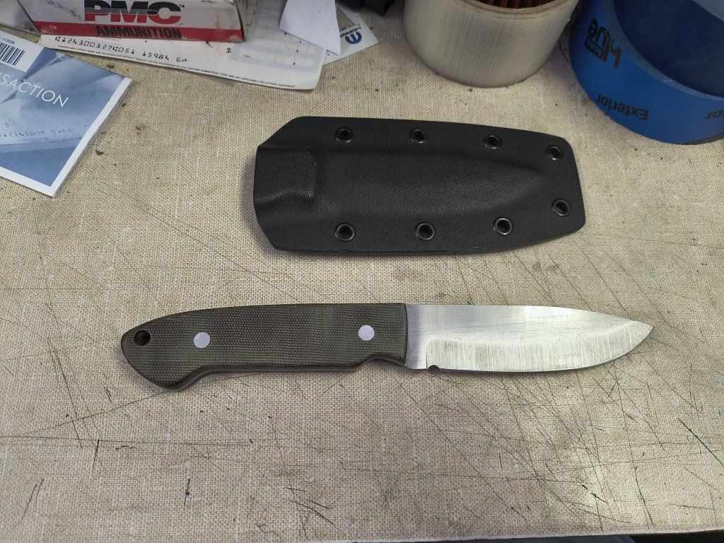 handmade knife with sheath
