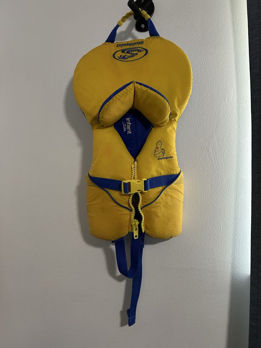 Stohlquist Infant Life Vest PFD Yellow Blue Under 30 lbs