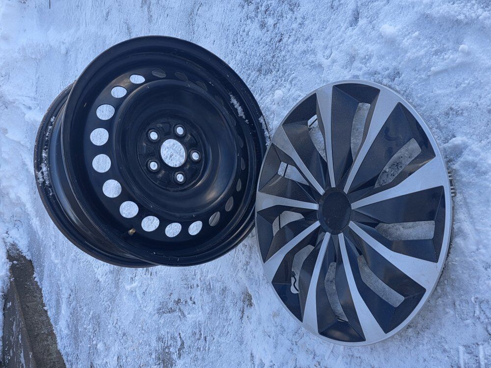 4 Steel Wheels 17x7, 5x100mm, off Subaru Impreza