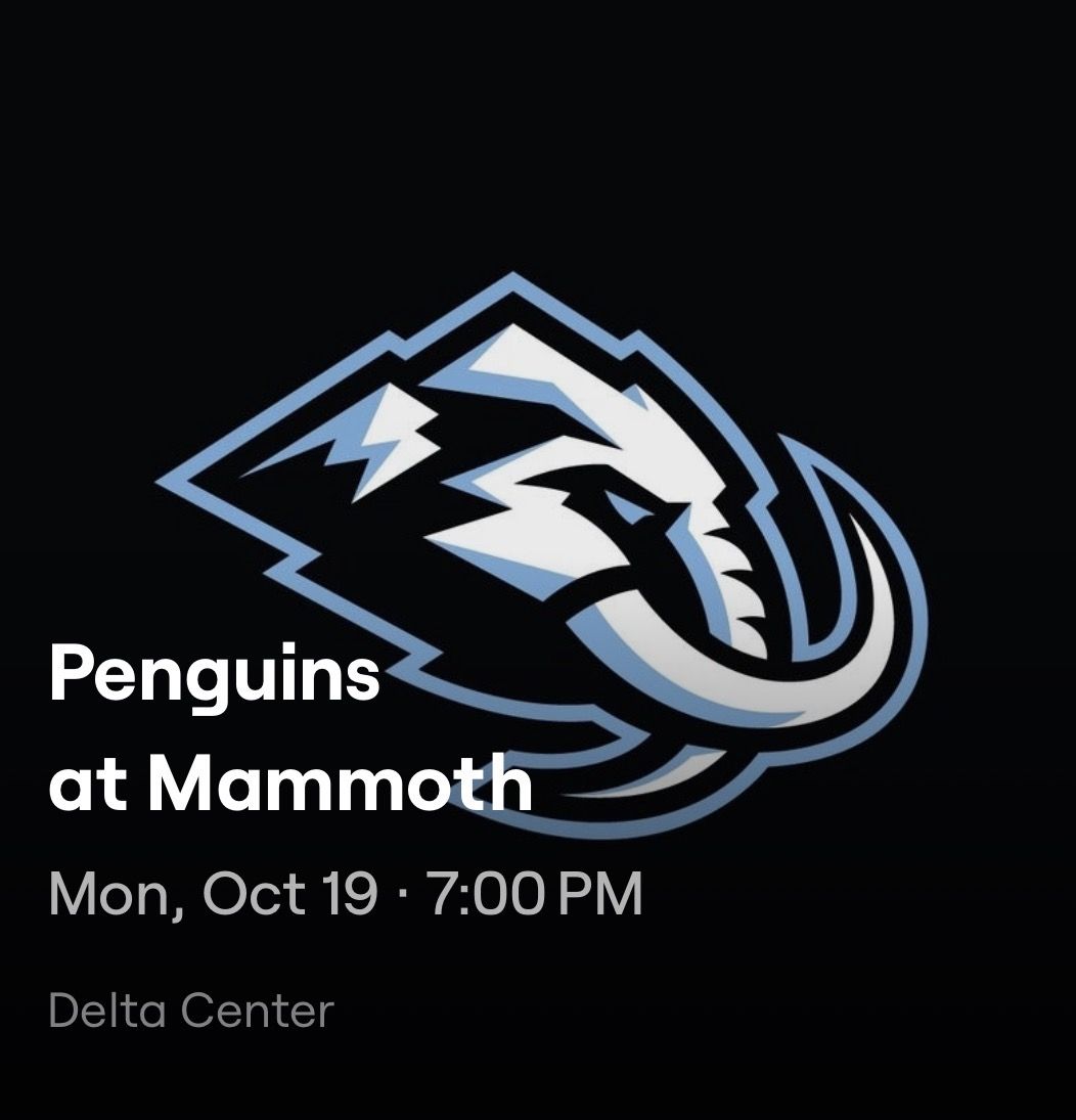 Utah Mammoth vs Pittsburgh Penguins