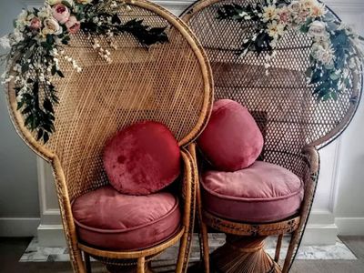 Vintage Peacock Chairs – Set of 2 (Boho Dream!)