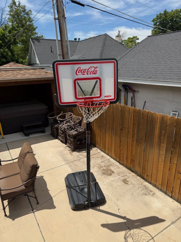 Coca-Cola portable basketball hoop for sale.