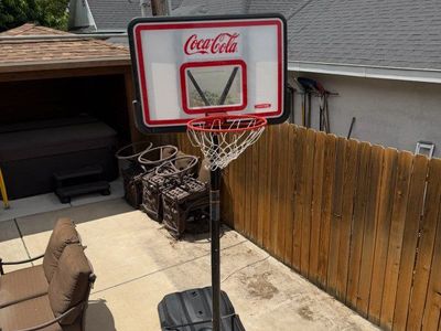 Coca-Cola portable basketball hoop for sale.