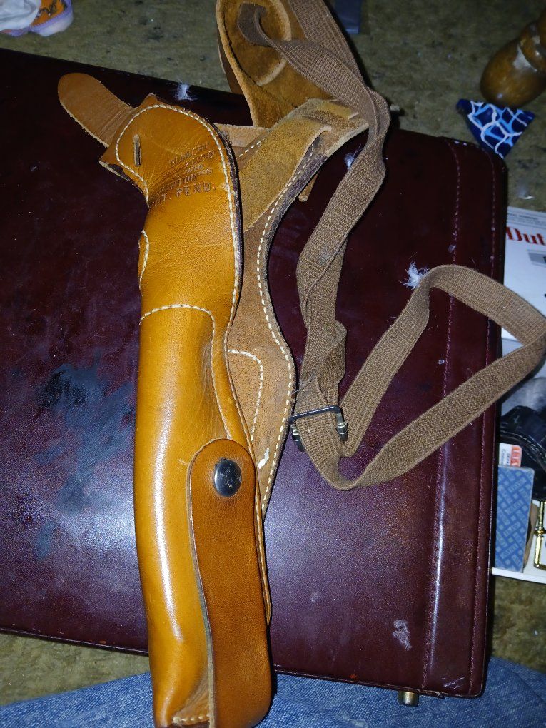 Vintage Bianchi Brown Leather Shoulder Holster