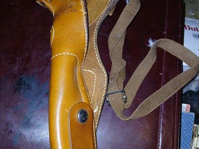 Vintage Bianchi Brown Leather Shoulder Holster