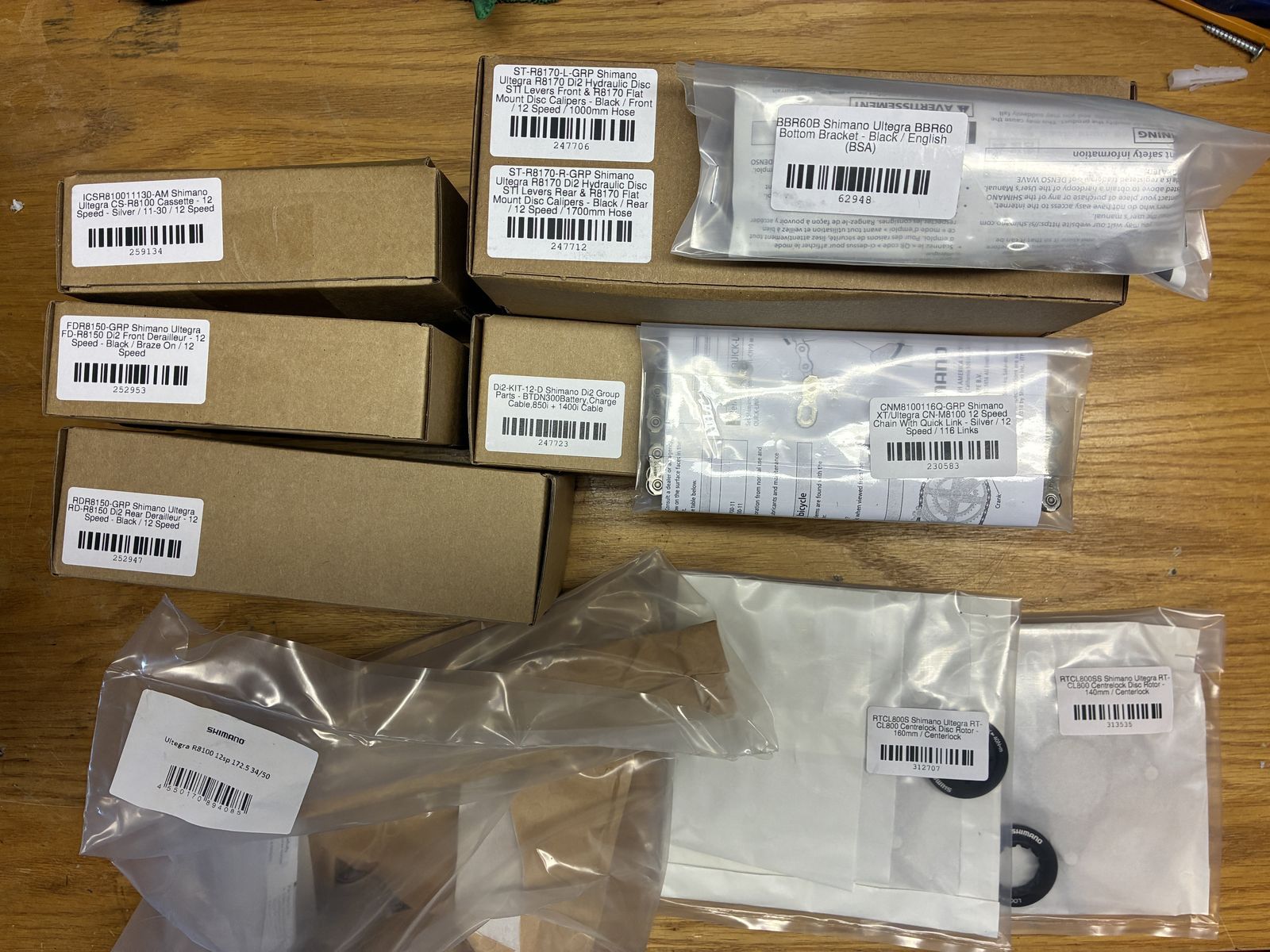 Ultegra DI2 12 Speed Groupset - New In Box