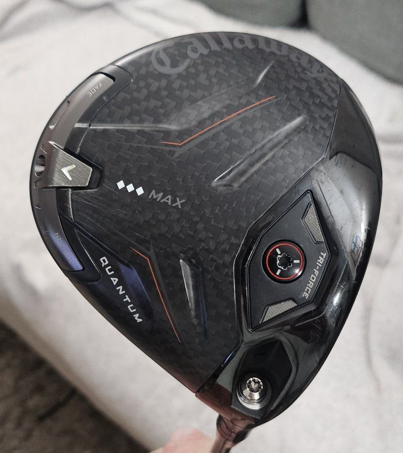 Callaway Quantum Triple Diamond Max 9.0 Driver Head excellent condition w/Project X HZRDUS Smoke green iM10 50 gm R flex 5.5