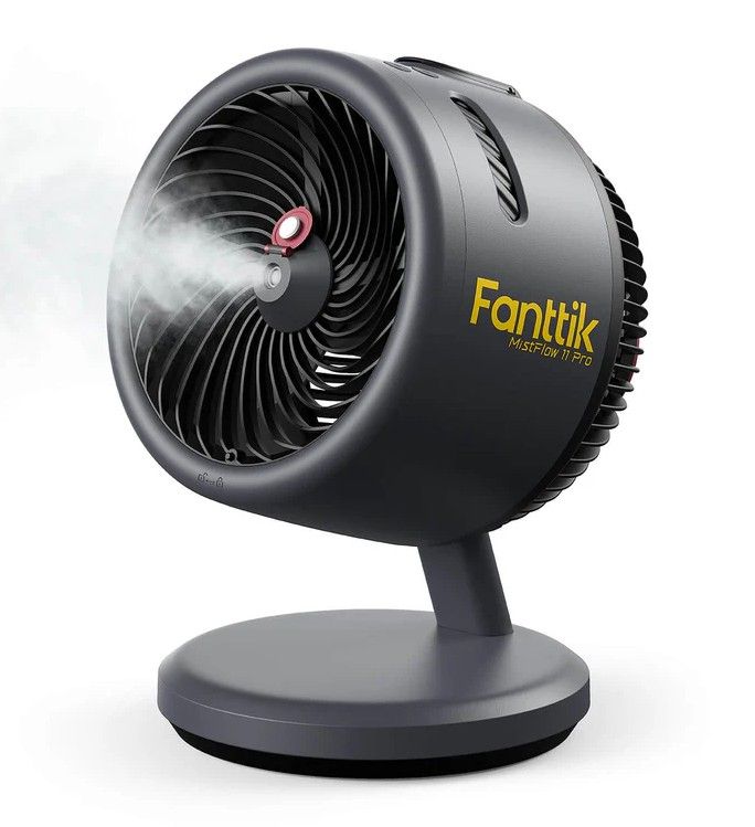 Fanttik MistFlow P27 100 Pro Mist & Breeze, Cordless or Corded, Portable Misting Fan 2027380 #106711