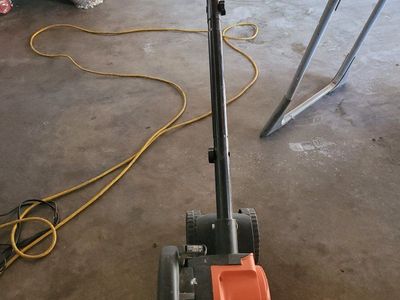 black and decker Electric Corded Lawn Edger - Orange & Black, Used