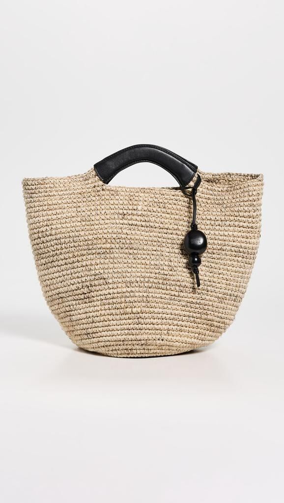 Hunting Season, The Large Woven Shopper natural Fiber Black Natural Fiber