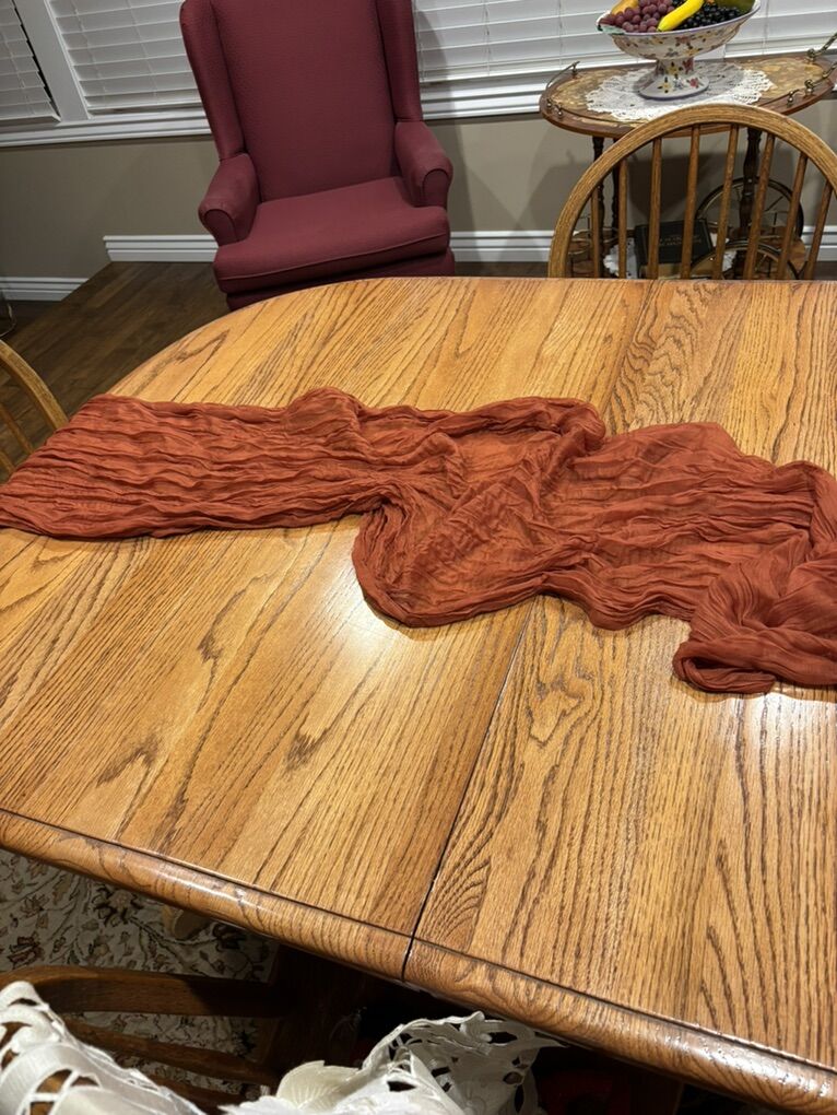 Terra-Cotta Gauze Table Runners