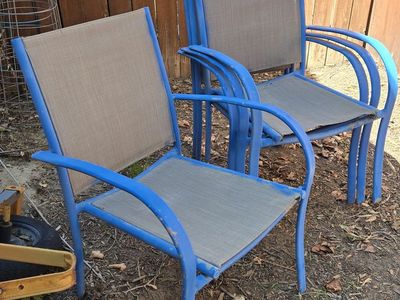 Patio chairs, set of 4