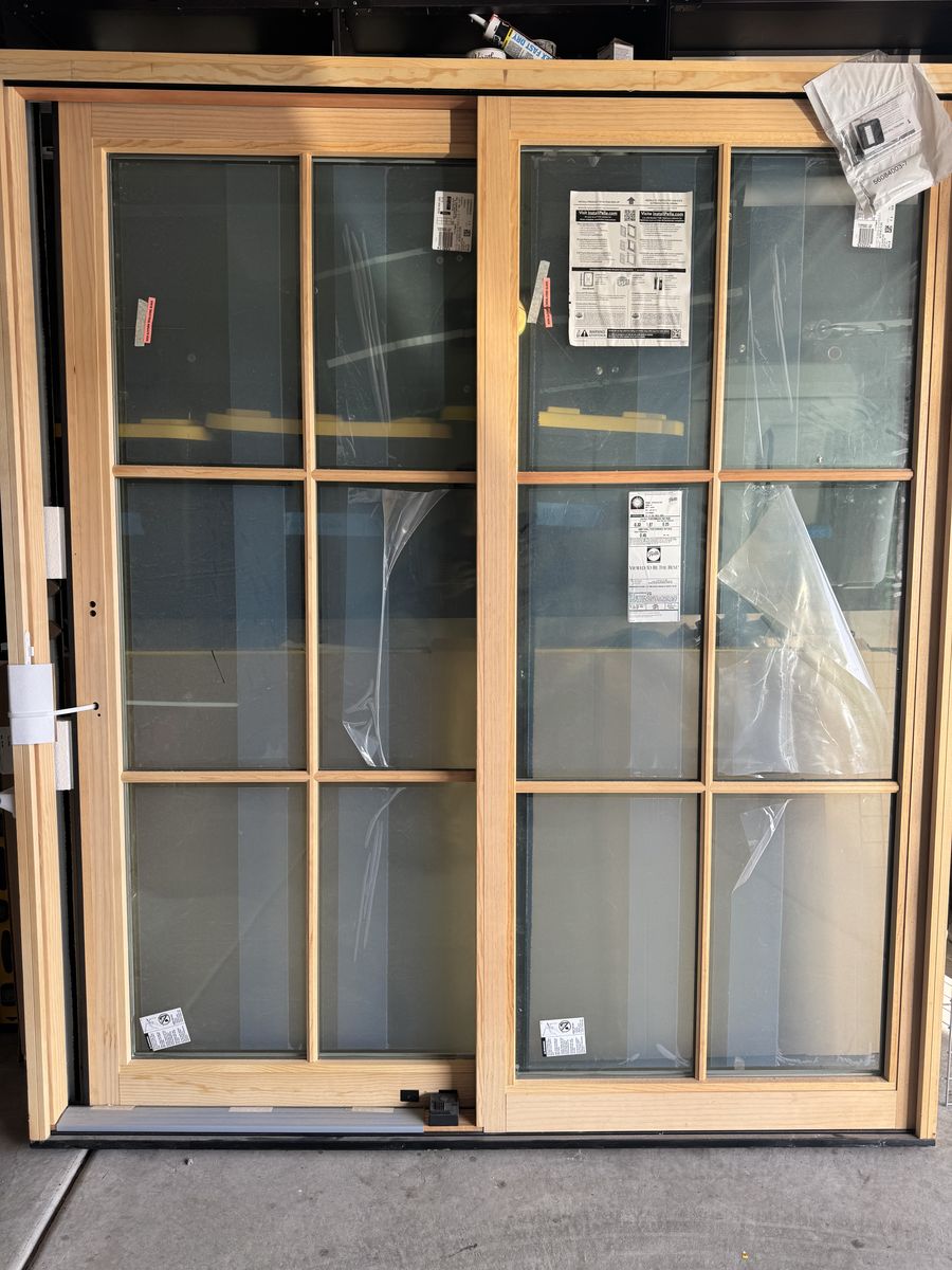 Pella Aluminum Clad 6060 Sliding Door White