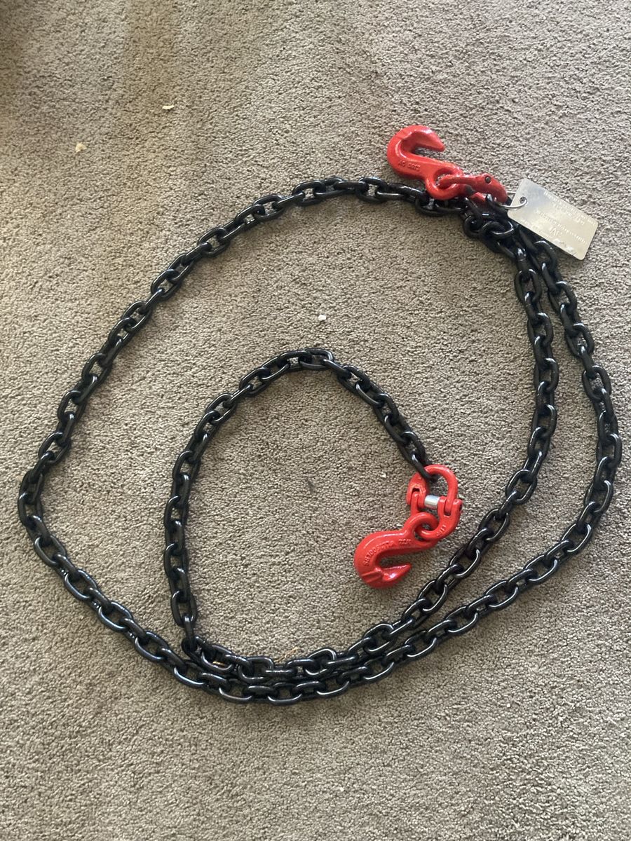 Dayton 2UKD7G Single Leg Welded Chain Slings Grade 80 9/32" 10 foot