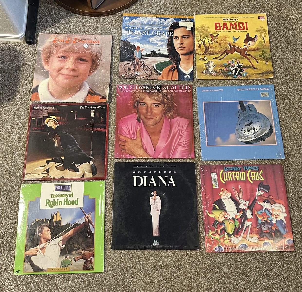 Records and Laserdiscs for sale