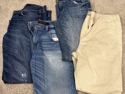 Mens Jeans & Pants 4 Pairs Size 34" x 32"